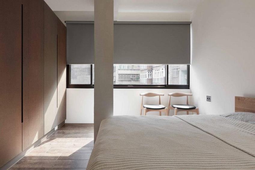 简约风格卧室采光窗设计 - 效果图