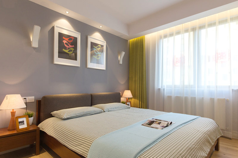 北欧风情卧室挂画欣赏 - 效果图