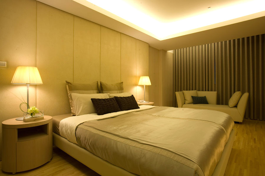 时尚简约卧室窗帘装饰效果图