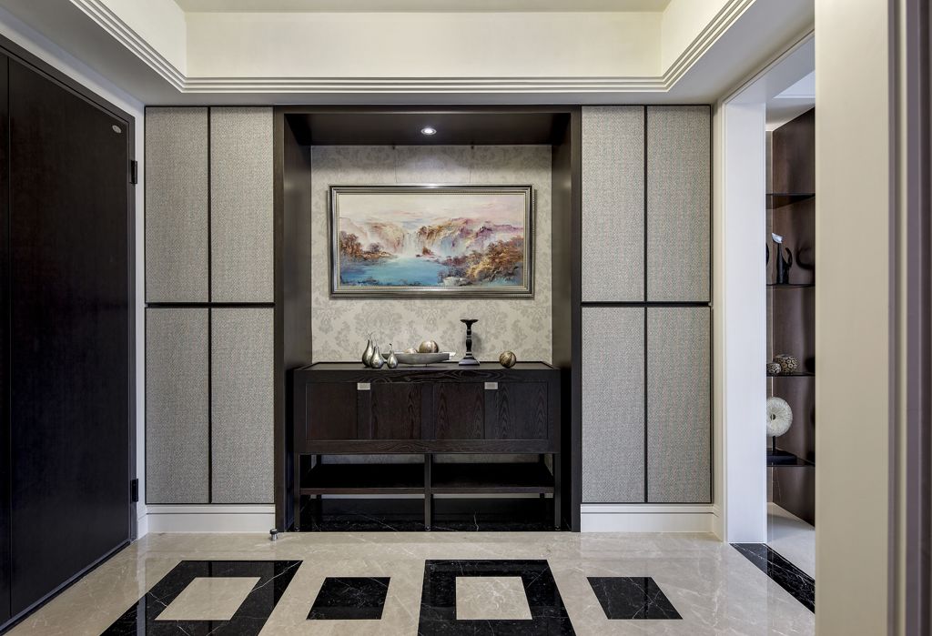 现代家居住宅入户玄关设计装修效果图