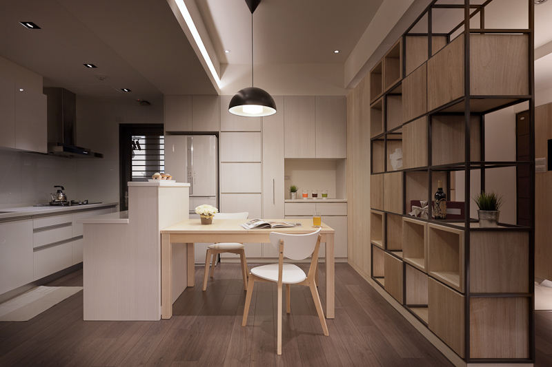 时尚简约装饰现代风格餐厨房隔断效果图