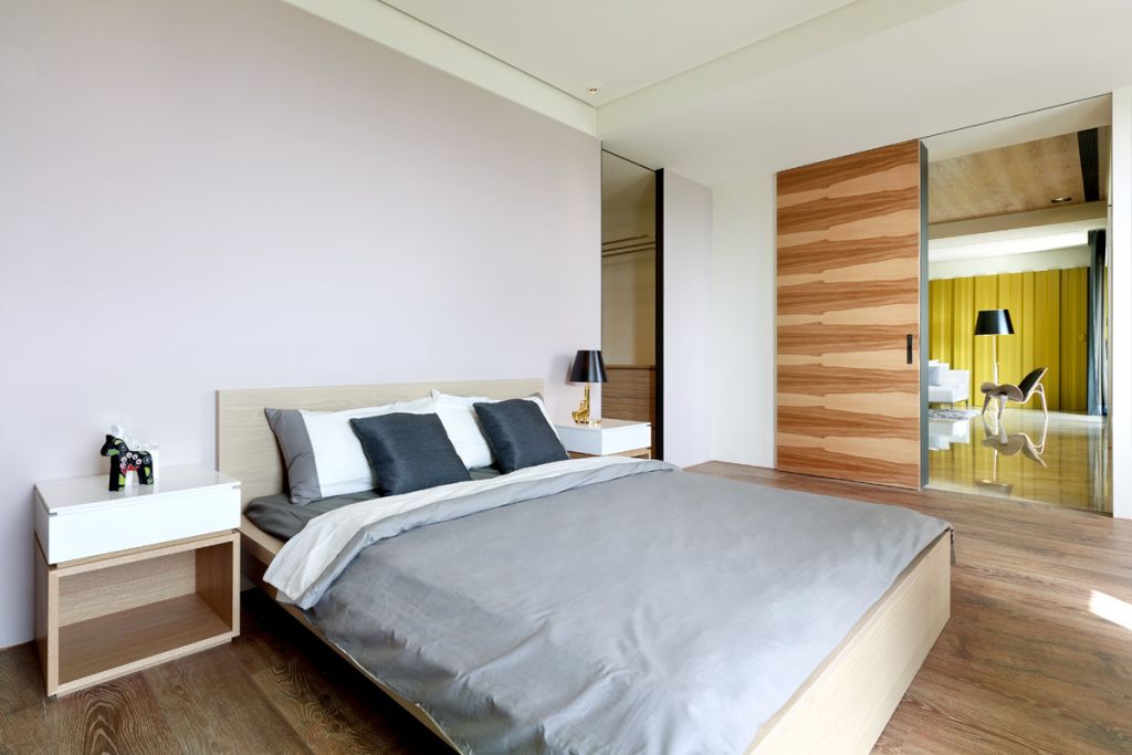 现代简约设计家居隔断装修 - 效果图