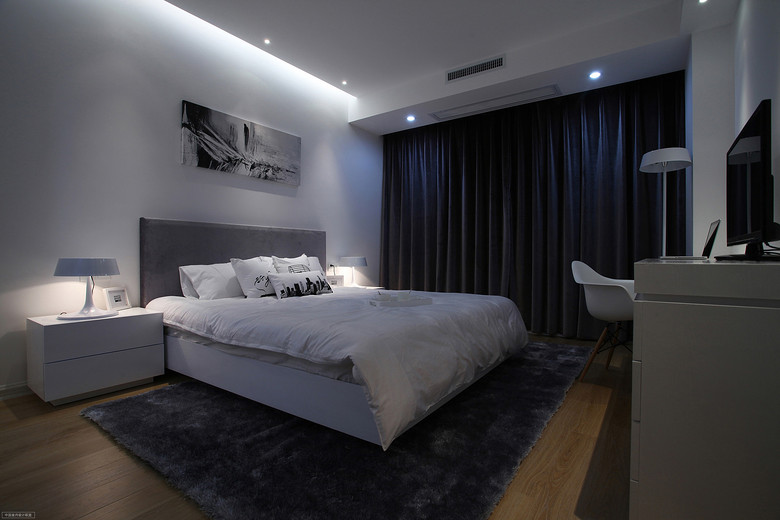 简约典雅主卧室装修欣赏 - 效果图