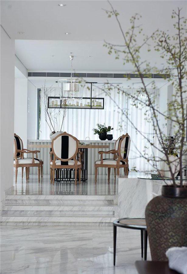 简约时尚混搭餐厅装潢欣赏图 - 效果图