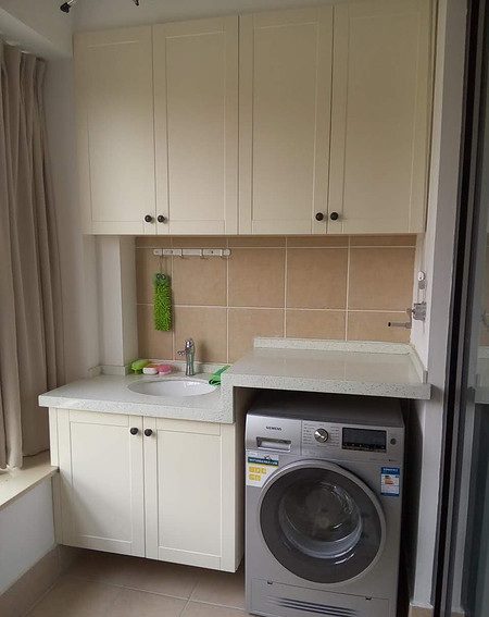 简约清新美式生活阳台效果图