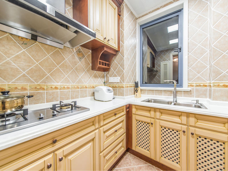 时尚美式乡村厨房装修欣赏图 - 效果图