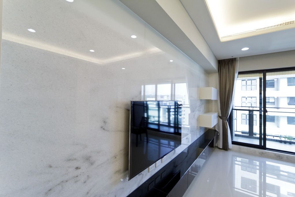 时尚简约大理石电视背景墙装饰效果图