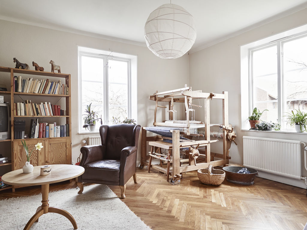 北欧艺术风 家居原木织布机欣赏 - 效果图