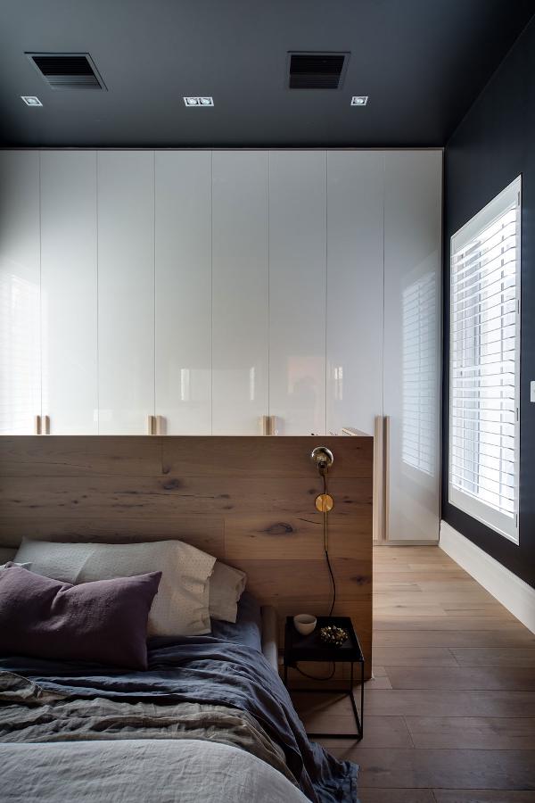 时尚混搭卧室半隔断设计 - 效果图