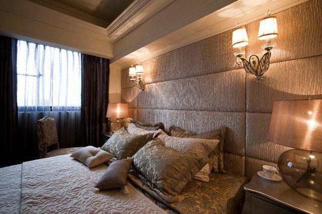 欧式风格卧室壁灯装饰设计 - 效果图