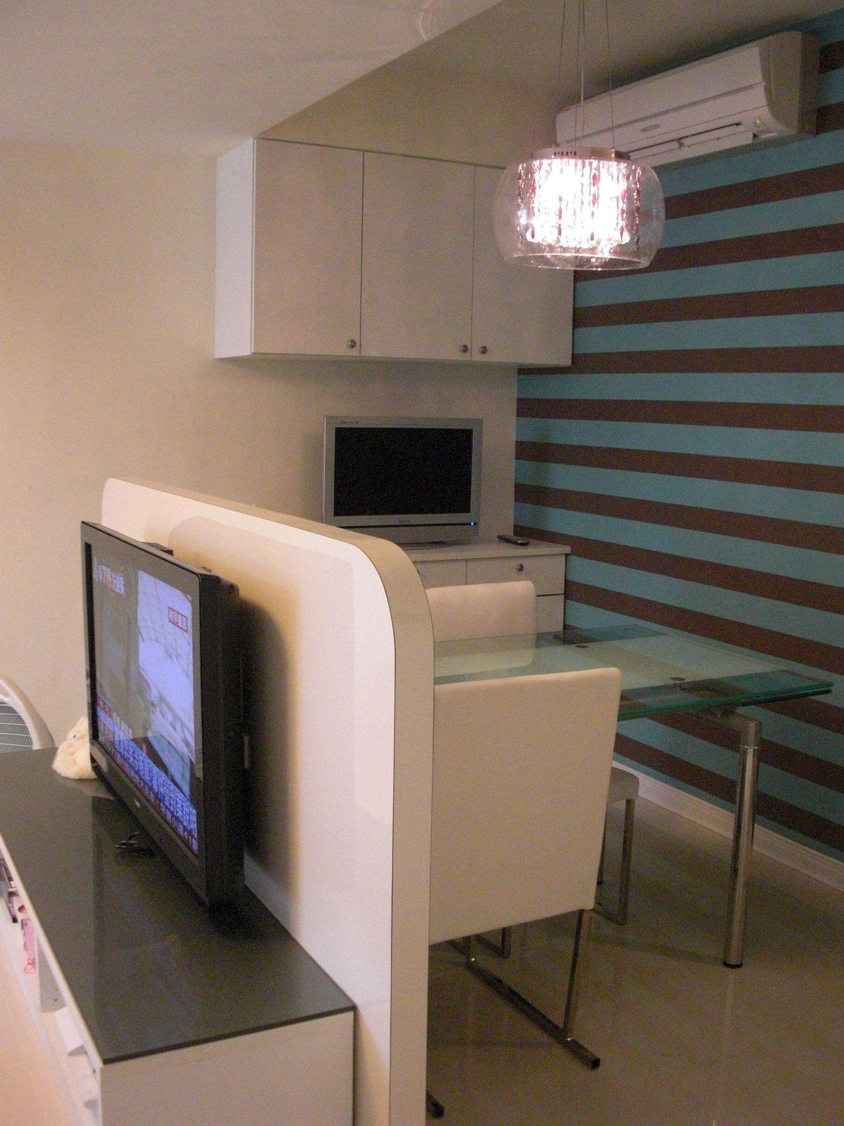 经典简约风格单身公寓家居隔断设计 - 效果图