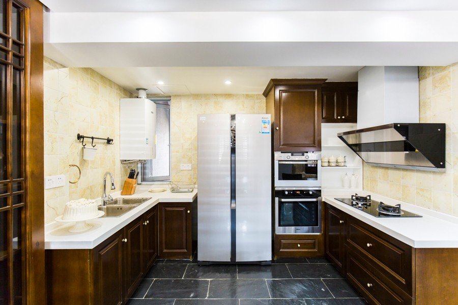 新古典现代混搭厨房效果图